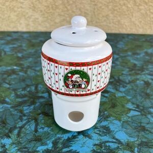 Vintage Target Brand Potpourri Pot Merry Christmas Santa Claus Porcelain